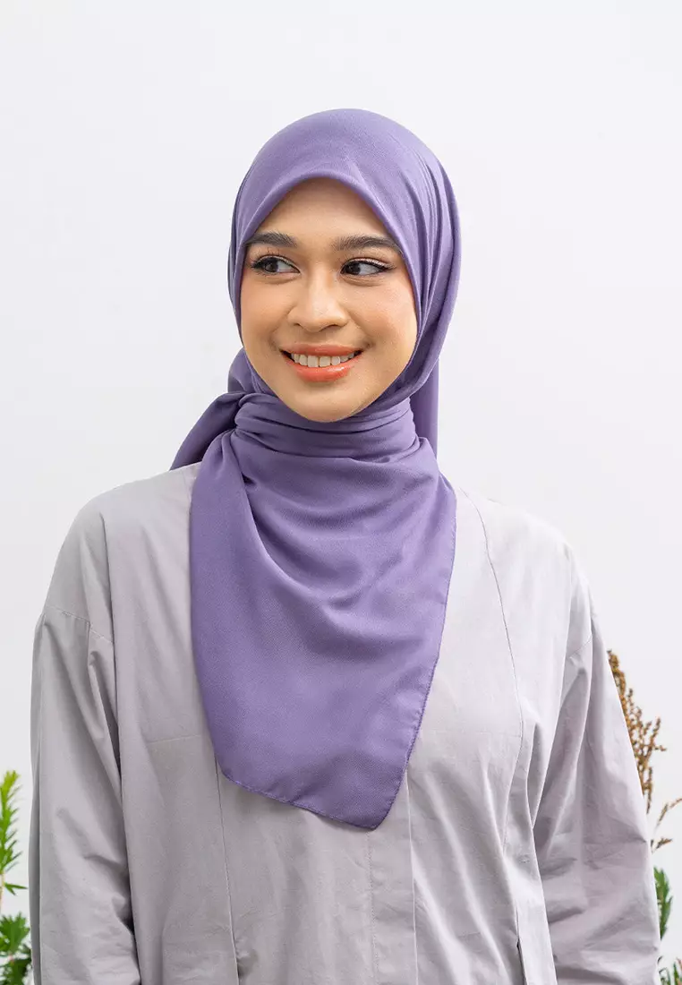 Kami Airy Voile Scarf Plain Dusty Plum