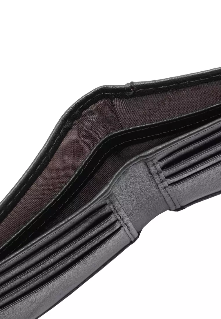 Gift Set - Leather RFID Wallet + 35mm Automatic Buckle Belt - Black