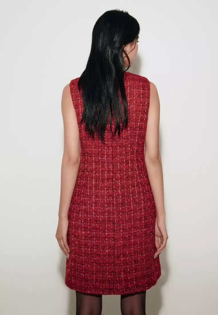 圓領無袖連身裙