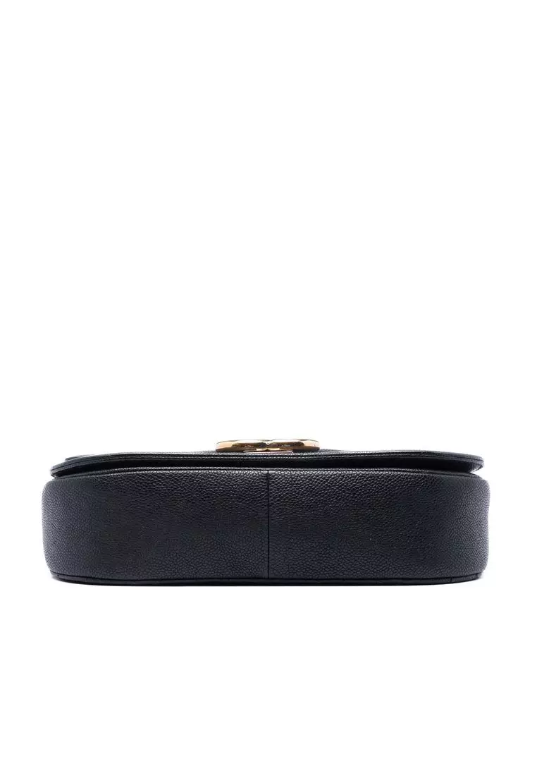 Pre-Loved Chanel Paris Cuba Medium Quilted Caviar Thread Around Flap