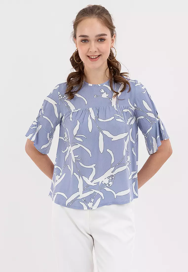 BADOMODA Anastasia 3/4 Sleeves Blouse with Yoke