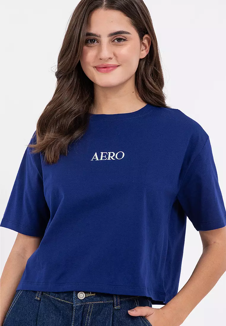 Ladies Brand Logo Boxy Tee