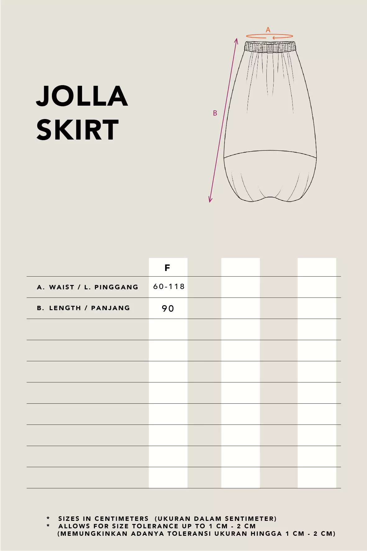 Kami Jolla Balloon Skirt Taupe