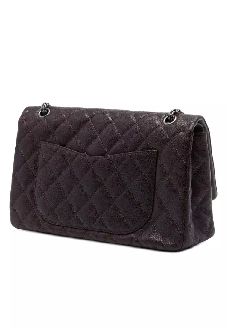 Pre-Loved Chanel Bicolor Caviar And Iridescent Calfskin Reissue 2.55 Double Flap 226