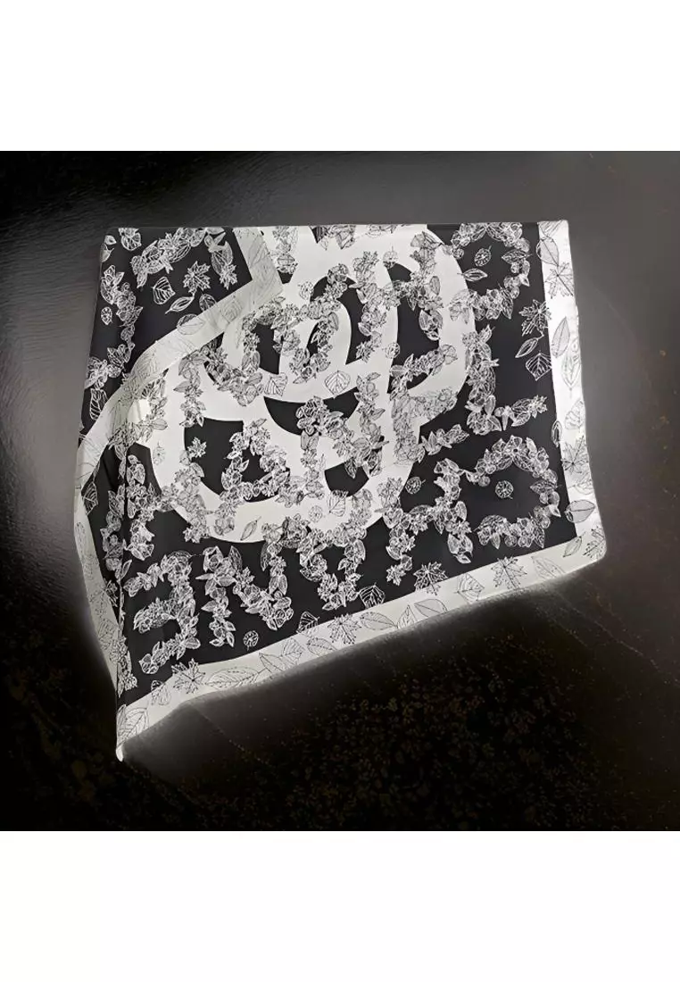 Luxury Silk Ladies' Large Scarf, Sun-Proof Crepe Satin, Premium Souvenir.