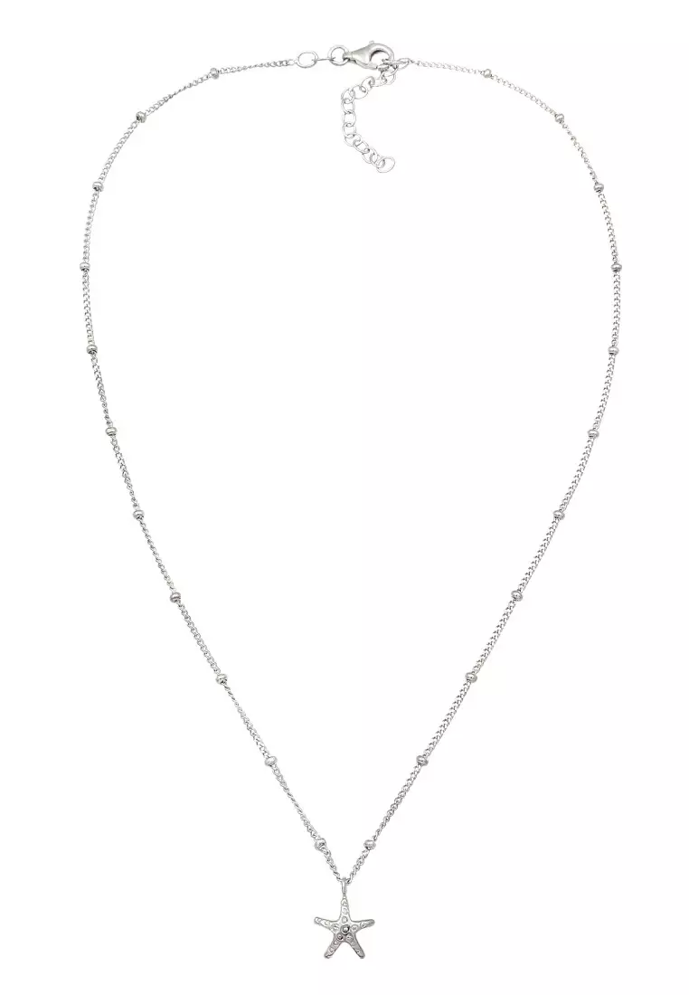 Kalung Perhiasan Perak 925 Wanita Starfish Choker