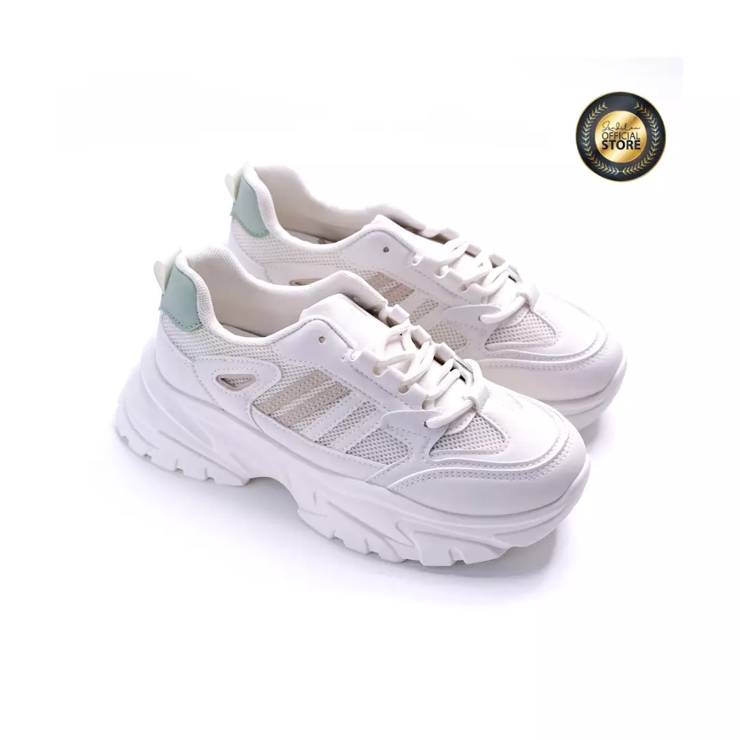 LEV By Zandilac Sepatu Sneakers Wanita Dewasa CH241386WD PUTIH/COKLAT  JAHE