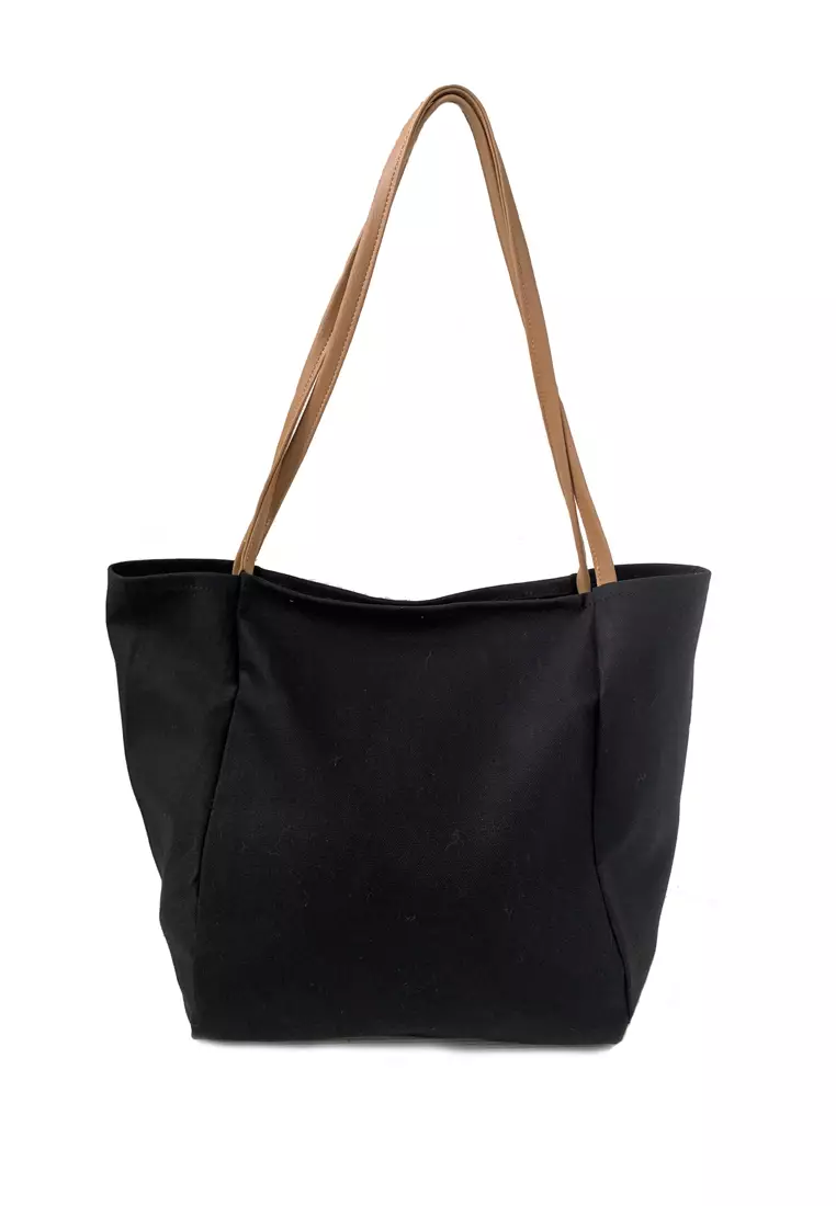 Jual Ceviro Tas wanita Tote Bag CEVIRO Kiano Ivory Kanvas Stylish Tote