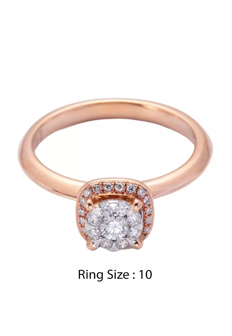 LITZ 18K White Gold  Diamond Ring SJ-RD20980