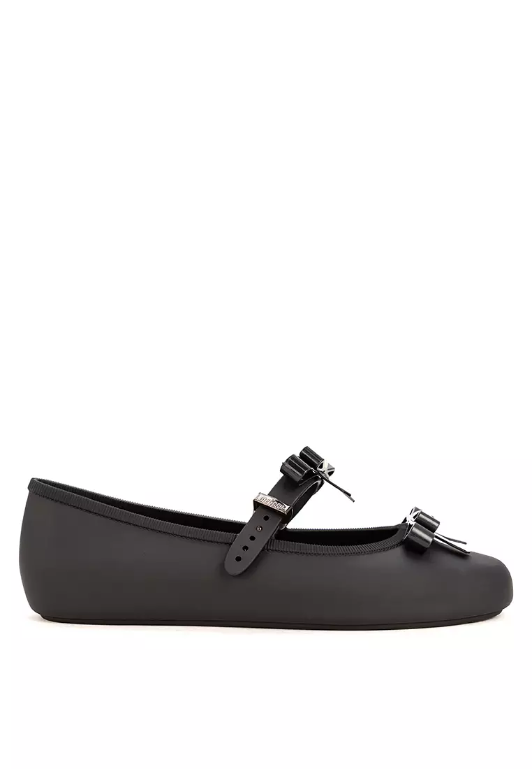 melissa（メリッサ）Soft Ballerina Bow Black 37 Soft Ballerina Bow Flat in Black | Melissa Shoes