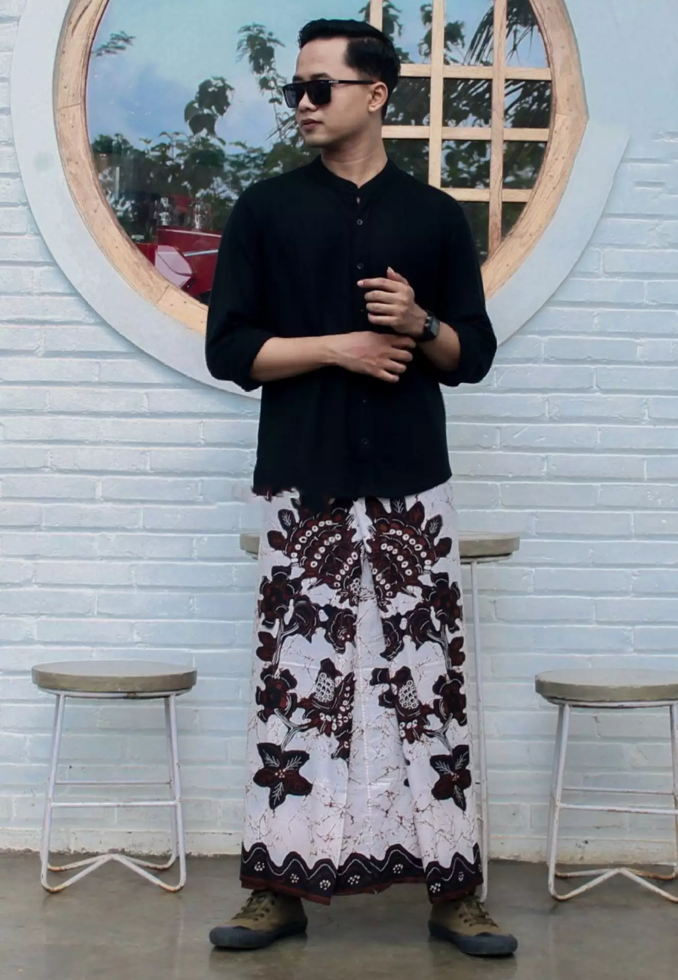 Sarung Batik Abinaya Putih Premium MR