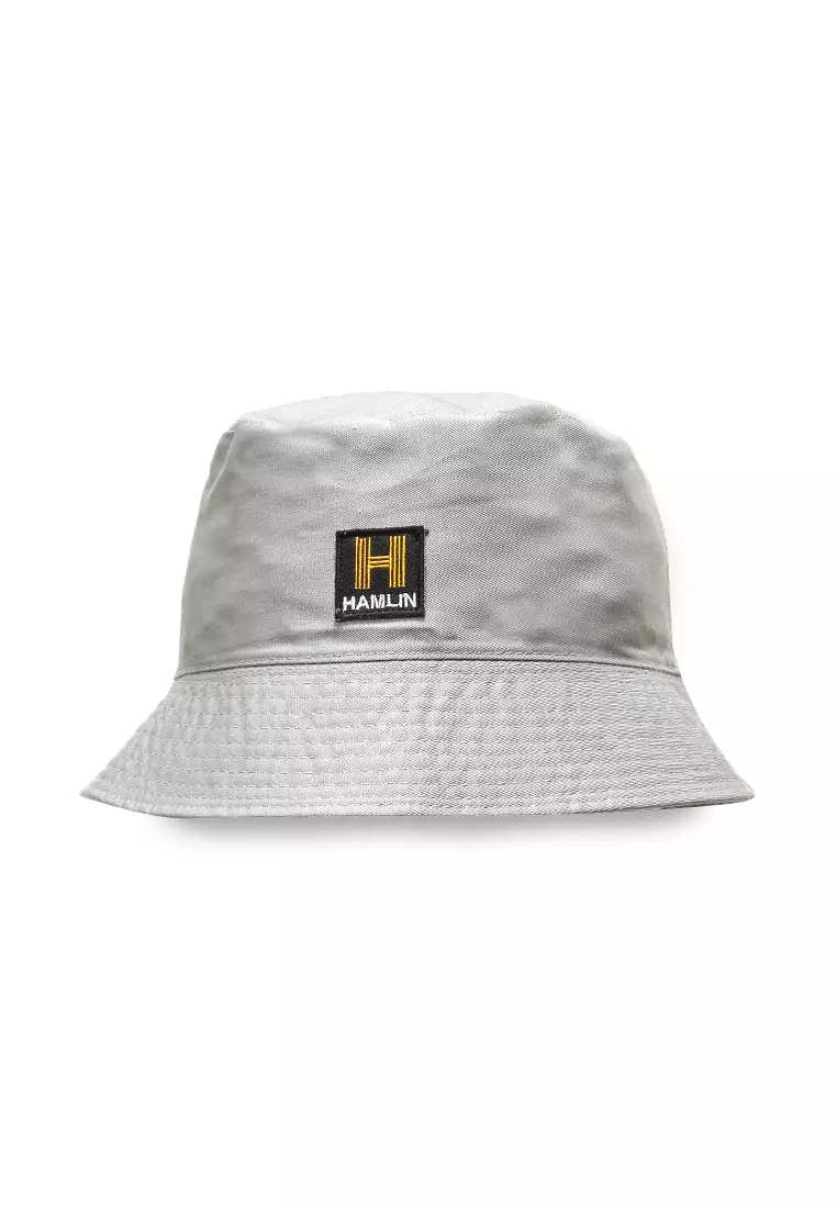 Zorke Bucket Hat Pria Casual Stylish Plain Material Cotton ORIGINAL - Grey