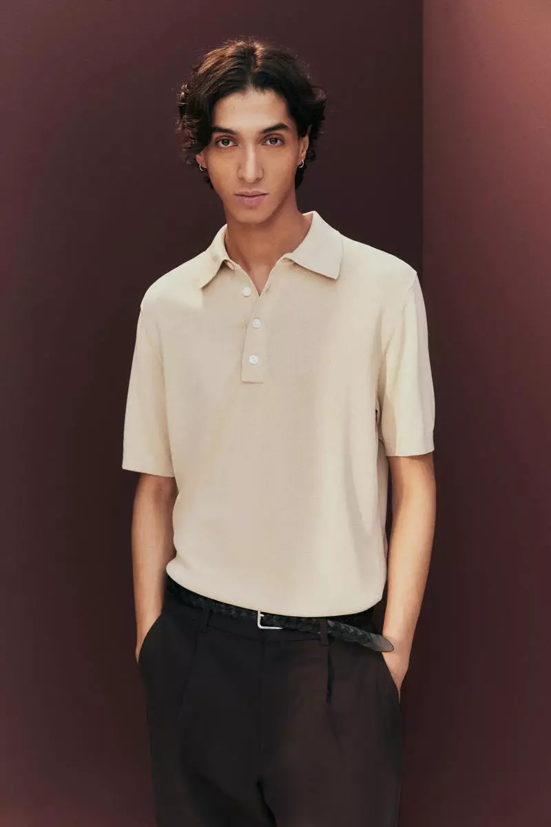 Buy H&M Regular Fit Fine-knit polo shirt 2025 Online ZALORA