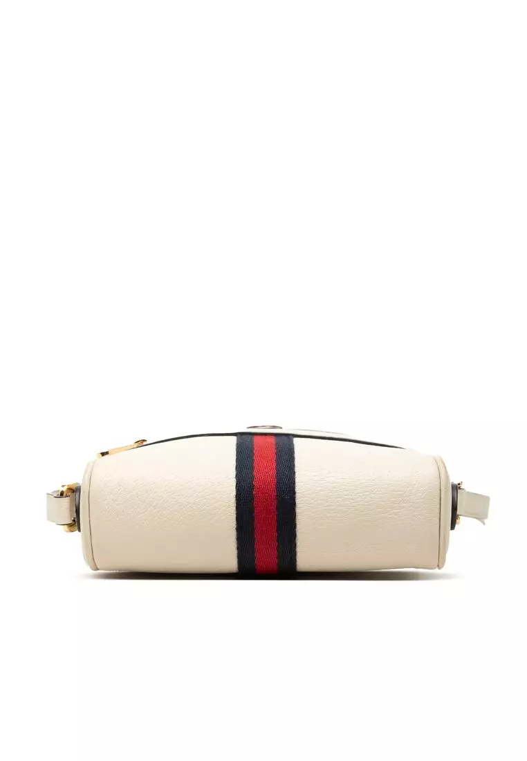 Pre-Loved Gucci Mini Calfskin Web Ophidia Crossbody