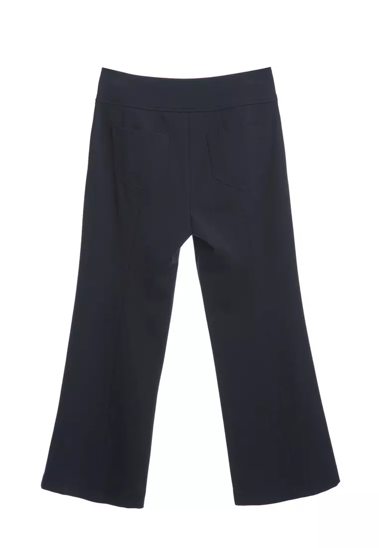 Basic Navy Straight Cut Pants