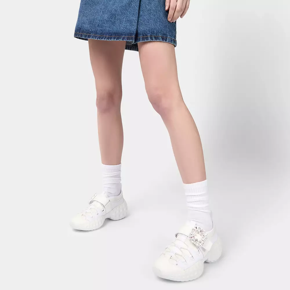 Jual Roger Vivier Viv' Run Light Trekky Fabric Sneakers