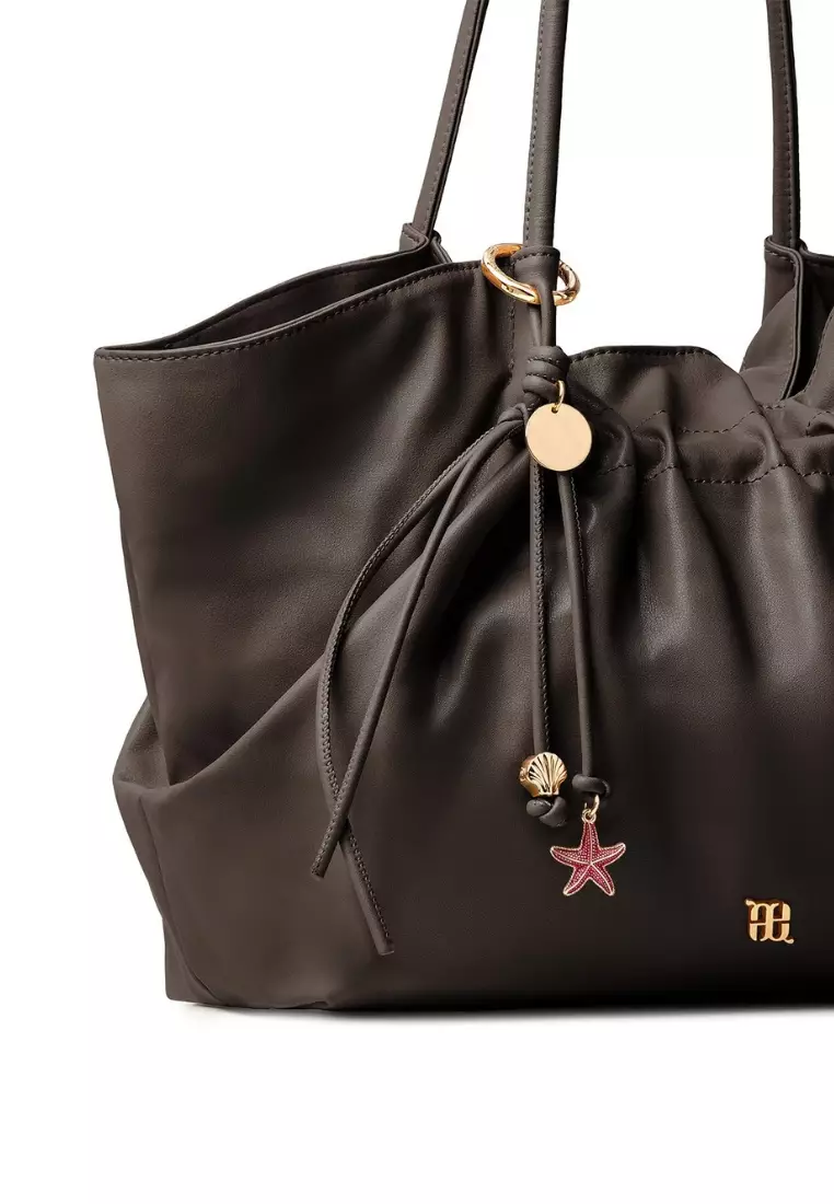 Starfish Shell Charm - Dark Oak