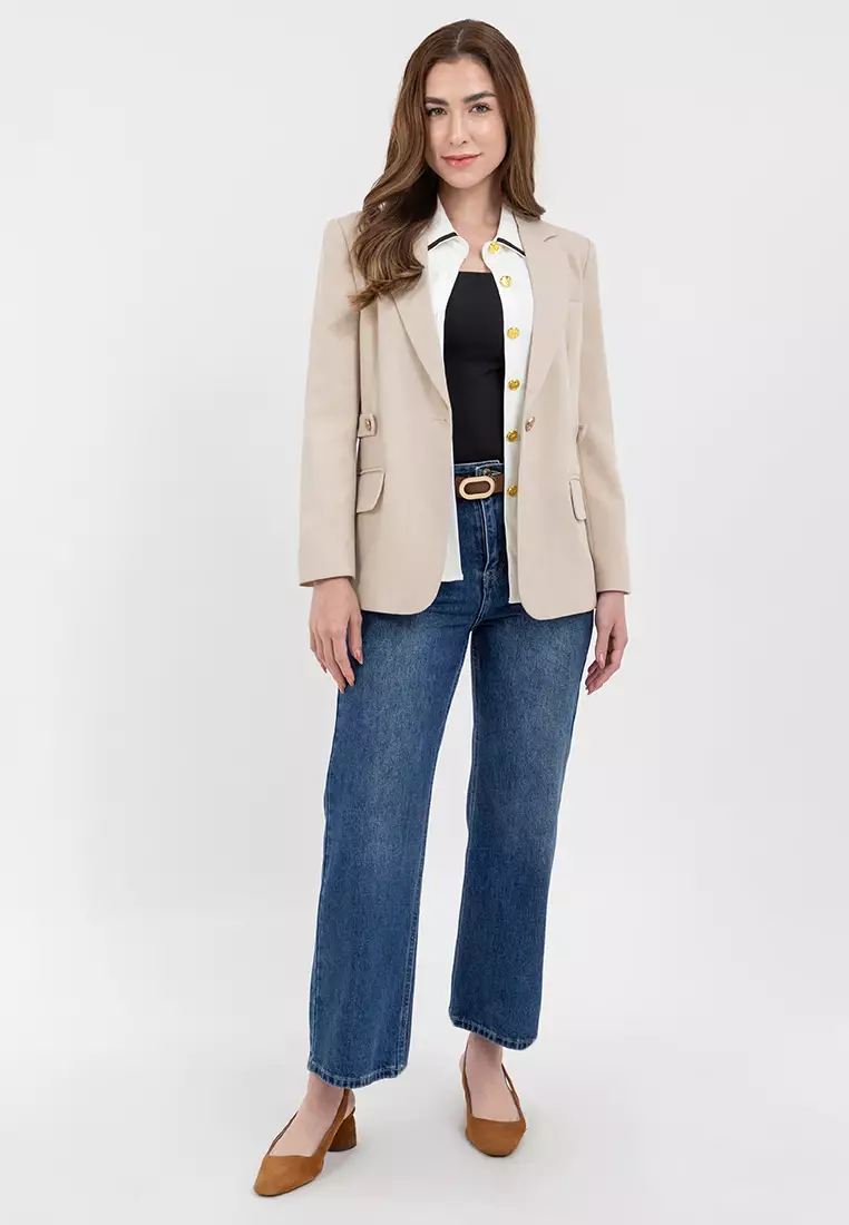 Chic Relax Fit Blazer Jacket