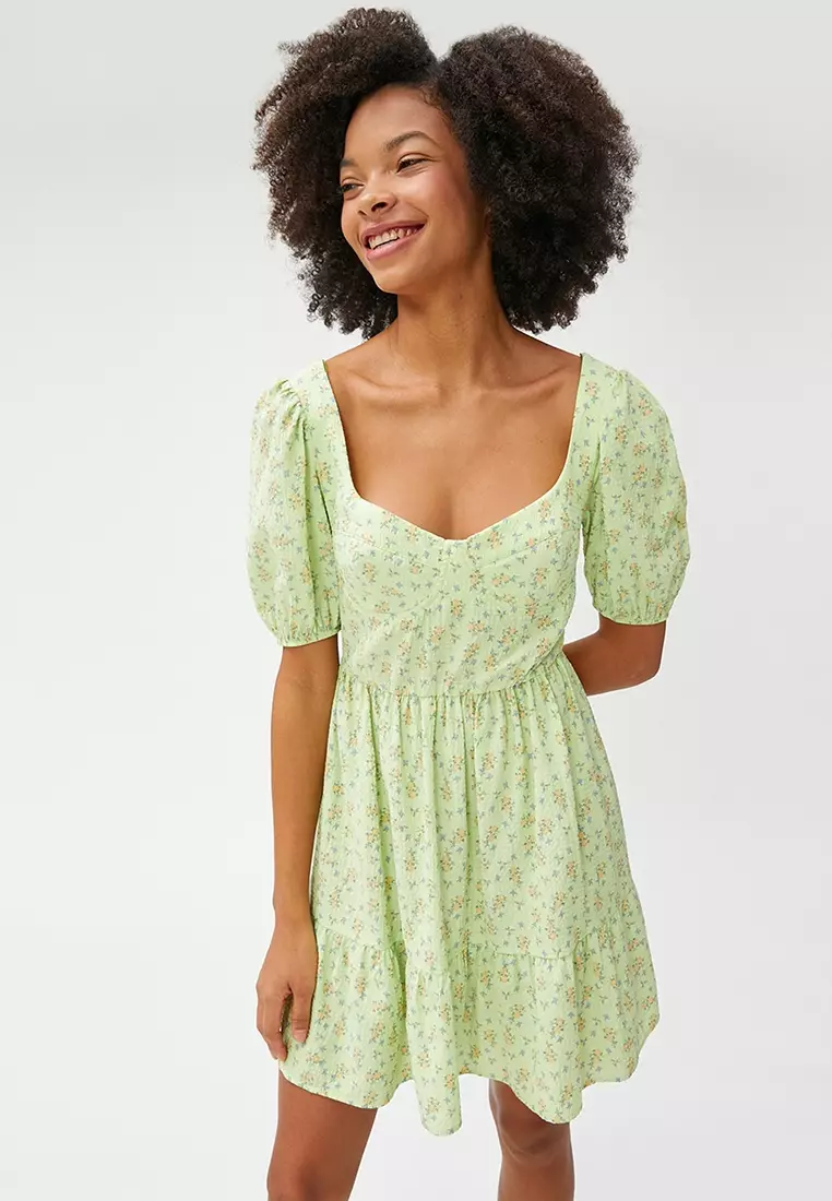 Heart Collar Pattern Dress