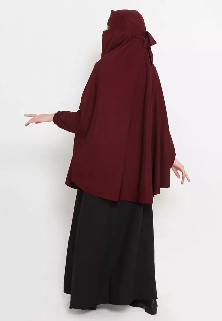 Queenza Set Gamis Wanita Muslimah By Zayidan Madeena Yukensi - Hitam