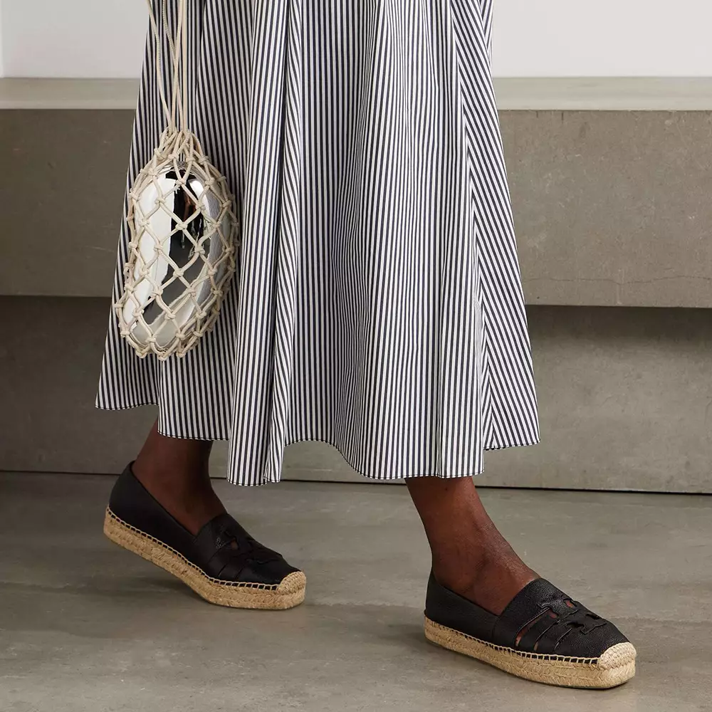 Inez Multi Strap Platform Espadrille Black