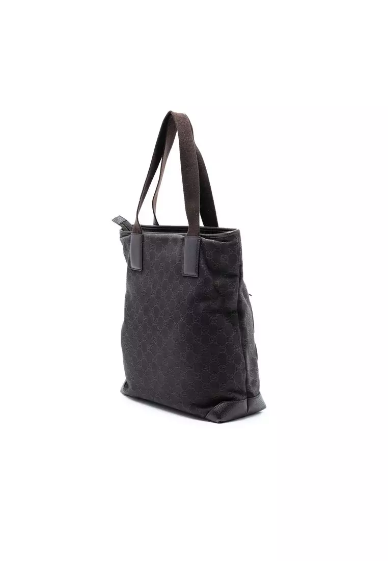 Pre-Loved Gucci Gg Denim Tote