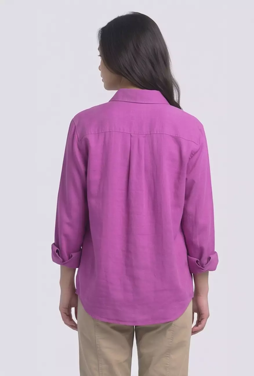 Kemeja Wanita Byan Pink Purple