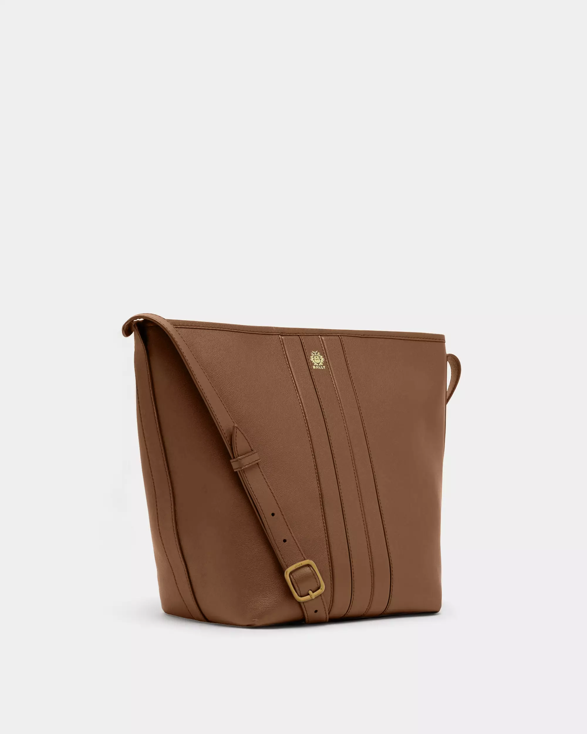 Bally Signature Bucket Bag Elisabeth in Leather - Brown