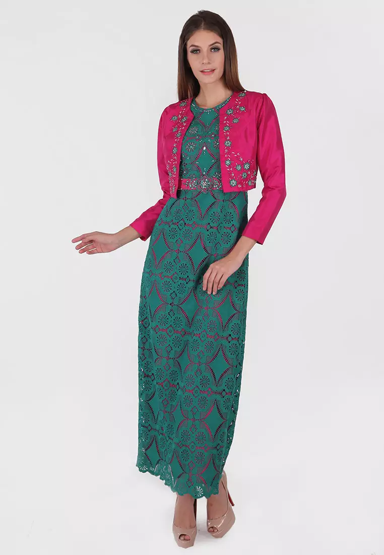 Bibiq Gamis Lace Rompi Tafeta