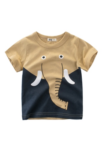 Kings Collection black Kids Elephant T-shirt (KCKID2059) D01ACKABDAE3E9GS_1
