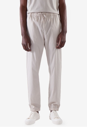 COS beige Relaxed-Fit Cuffed Pants 40D4EAA5E874BFGS_1