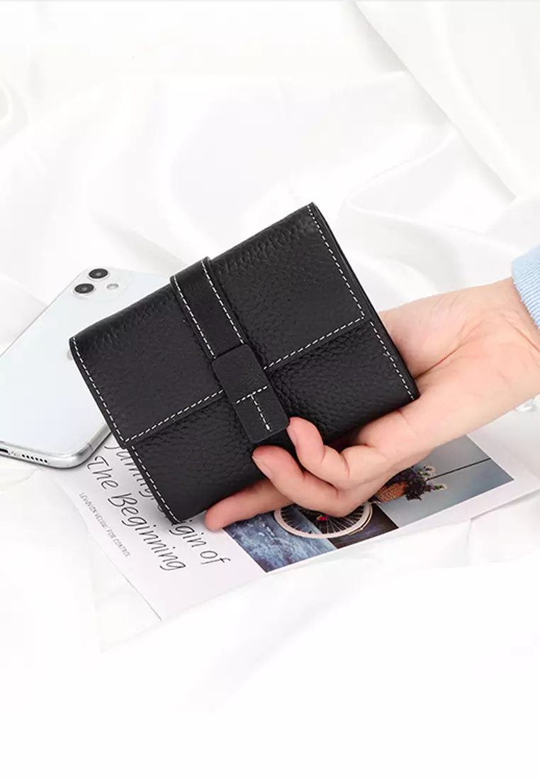 Full Grain Leather Trifold Wallet JW YT-6988