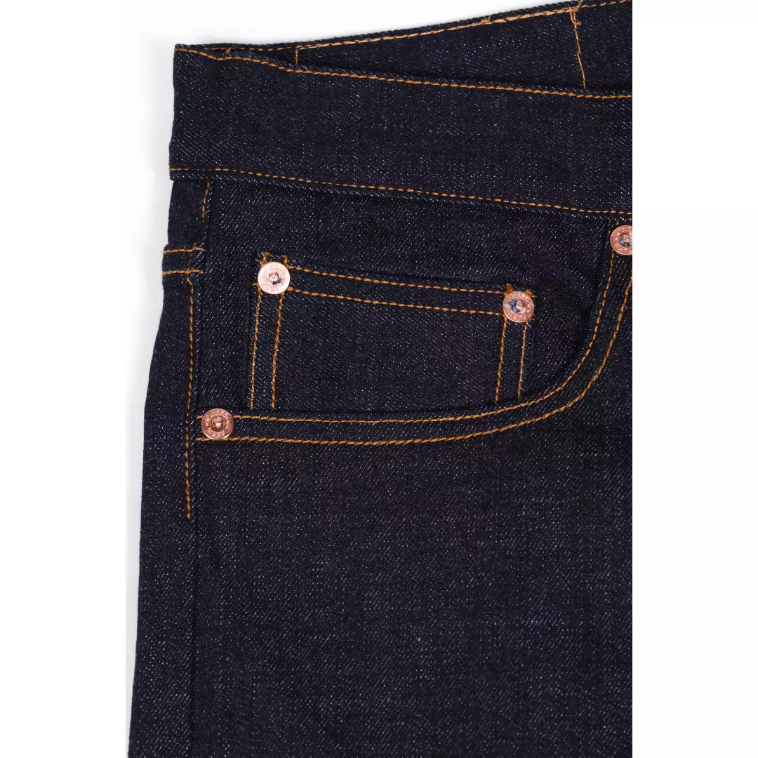 Used 1968 - Celana Panjang Pria Denim Regular Straight Cut Red Blue Selvedge 16oz