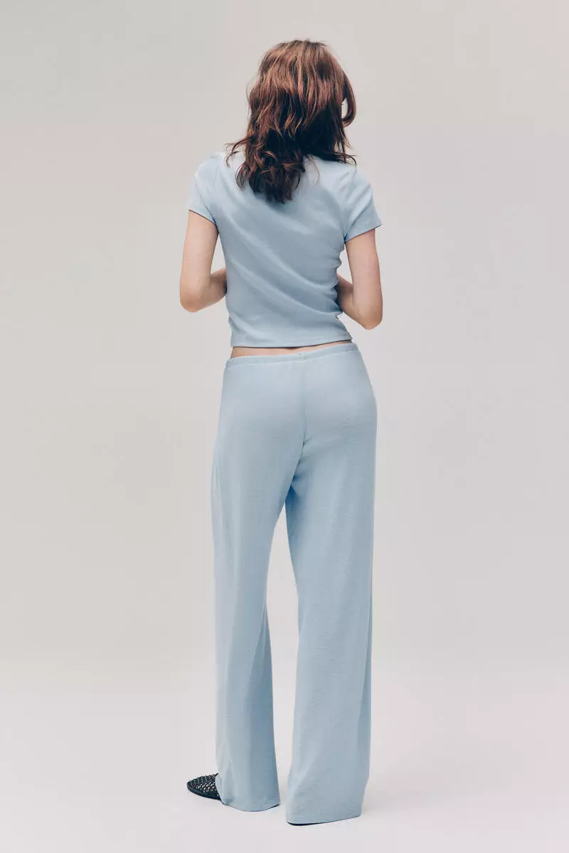 Fine-knit trousers