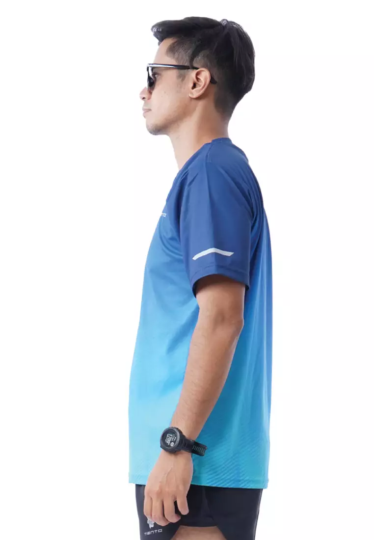 Tiento Baju Olahraga Lari Jersey Running Pria Anti UV Xceleration
