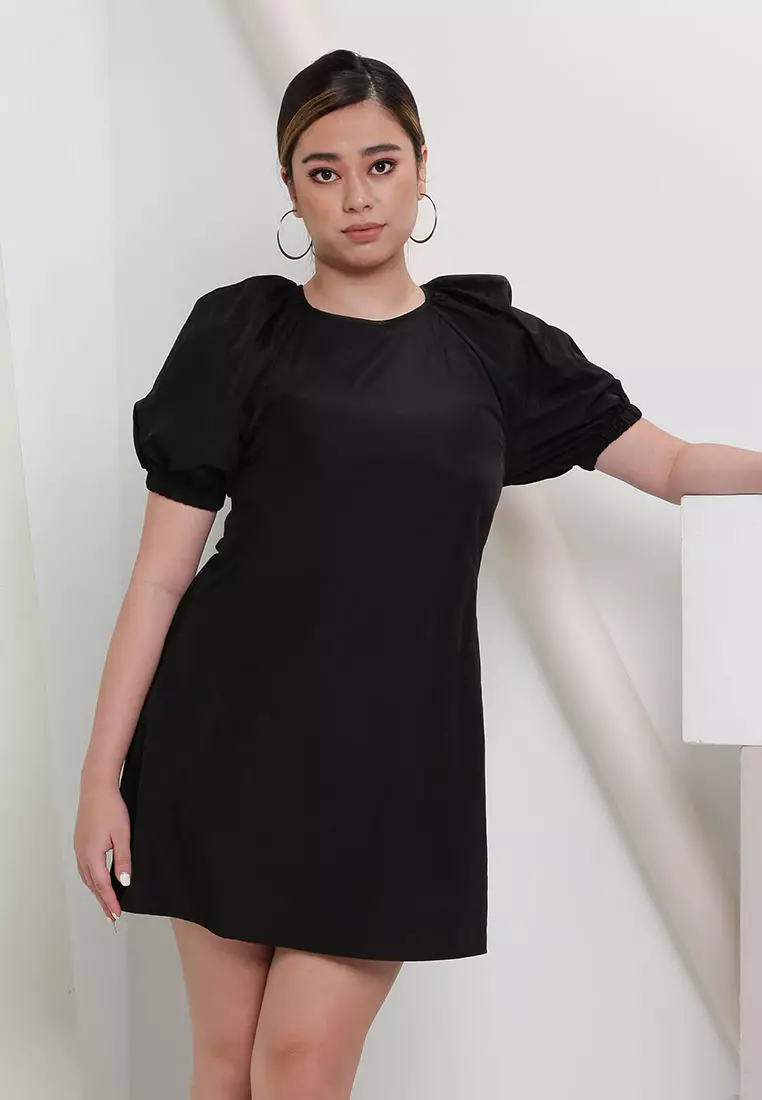 Jual Missguided Nylon Puff Sleeve Smock Dress Original 2024 Zalora