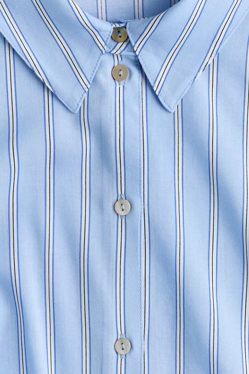 Tie-belt shirt dress