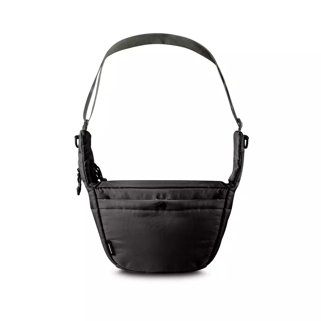 Bodypack Puffy Shoulder 1.0 Basic Shoulder Bag 8 Inch Tas Selempang Travel Simpel Praktis - Hitam