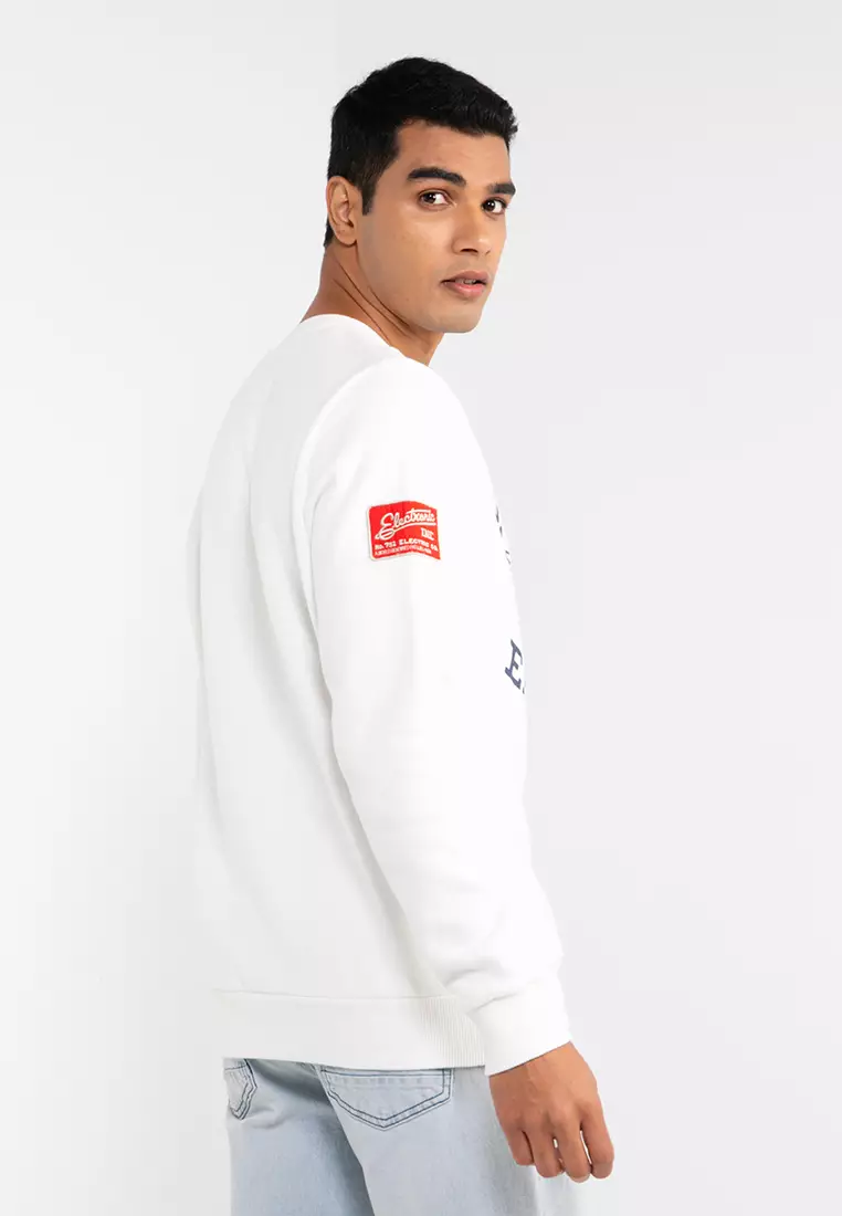 Superdry hot sale white sweatshirt