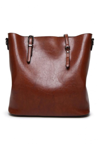 Lara brown Retro Shopper Bag D3098ACED75A4BGS_1