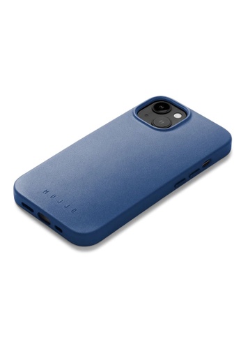 MUJJO Mujjo Full Leather Vegan Leather MagSafe Compatible Phone Case iPhone 14 Plus Monaco Blue DC895ESC30F2D3GS_1