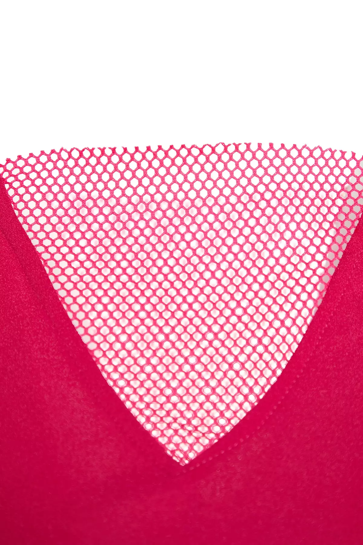 網上選購Trendyol Fuchsia V-Neck Mesh Detailed Crepe Knitted Blouse