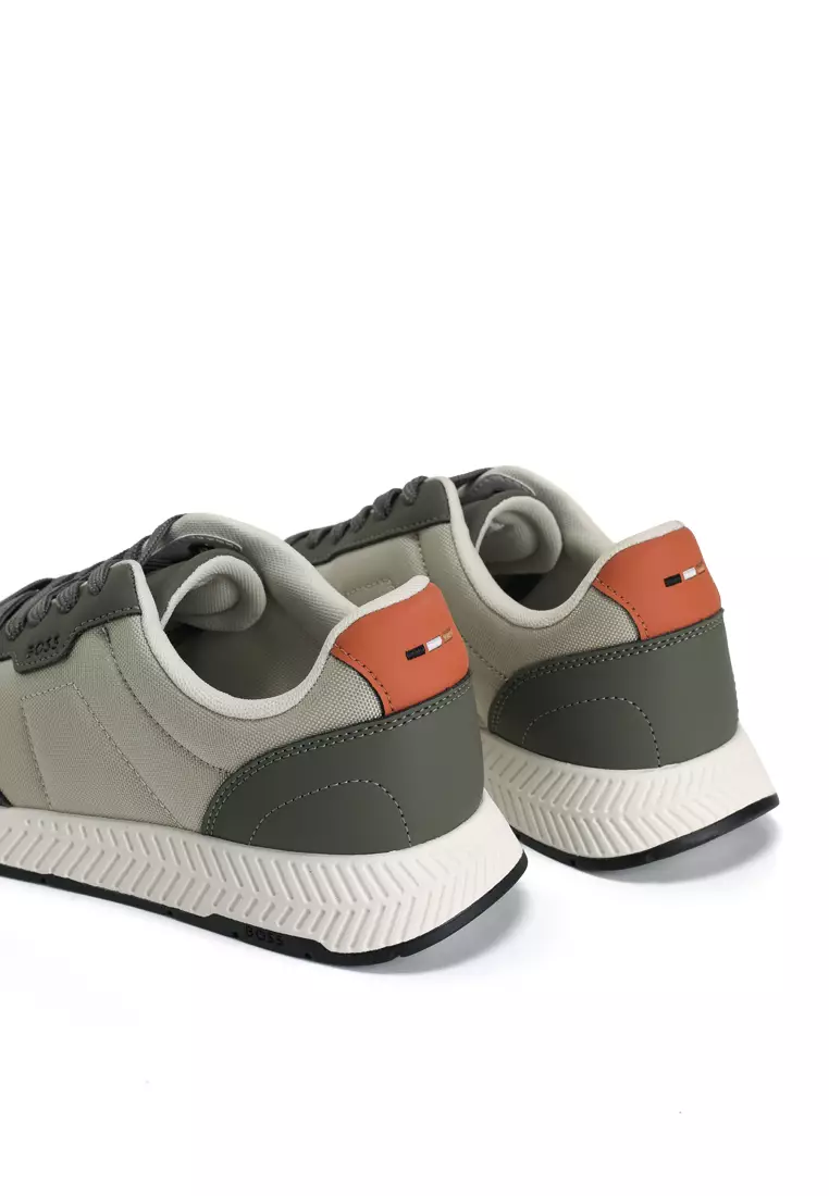 Textured Low Top Trainers - BOSS Mainline