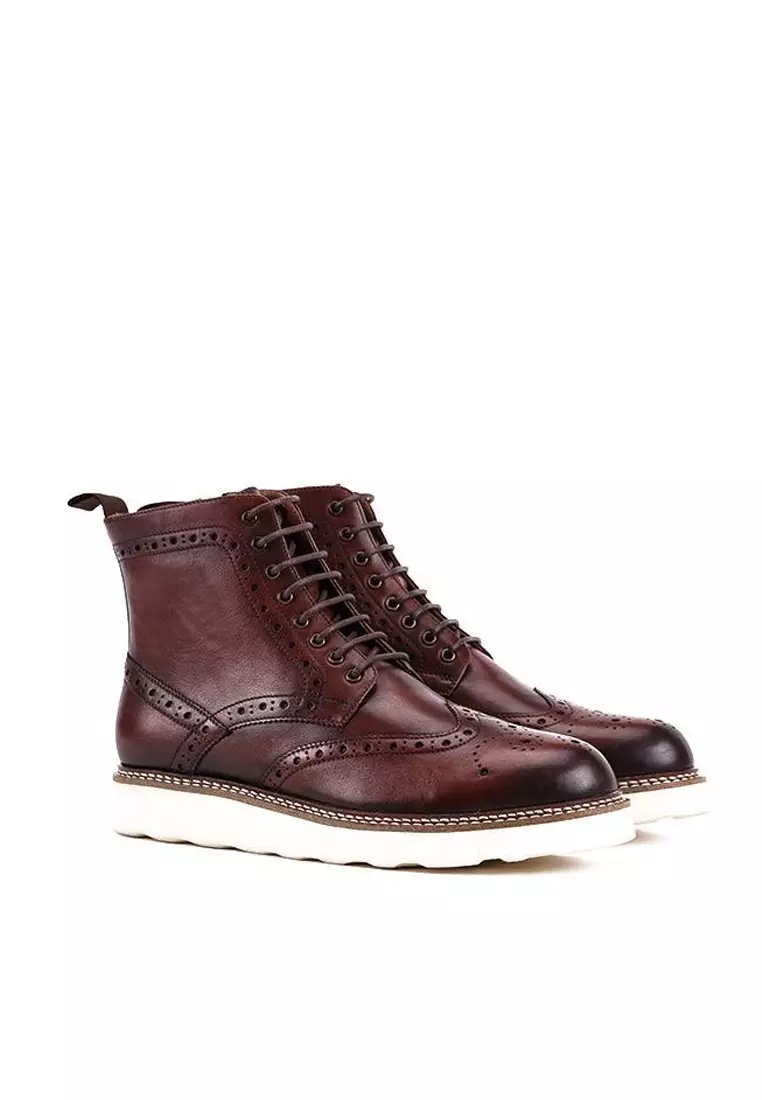 Mens boots deals white soles