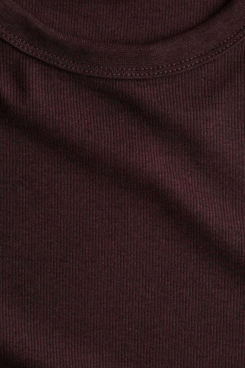 MAMA Ribbed jersey top