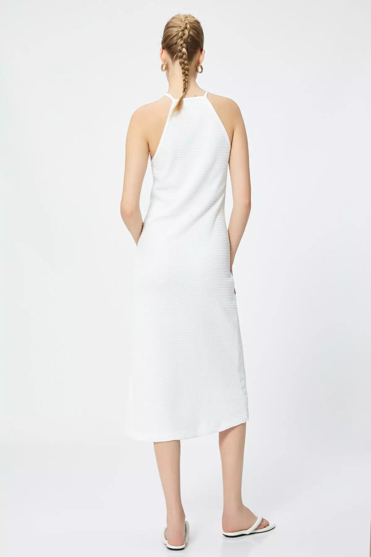 Halter Neck Midi Dress