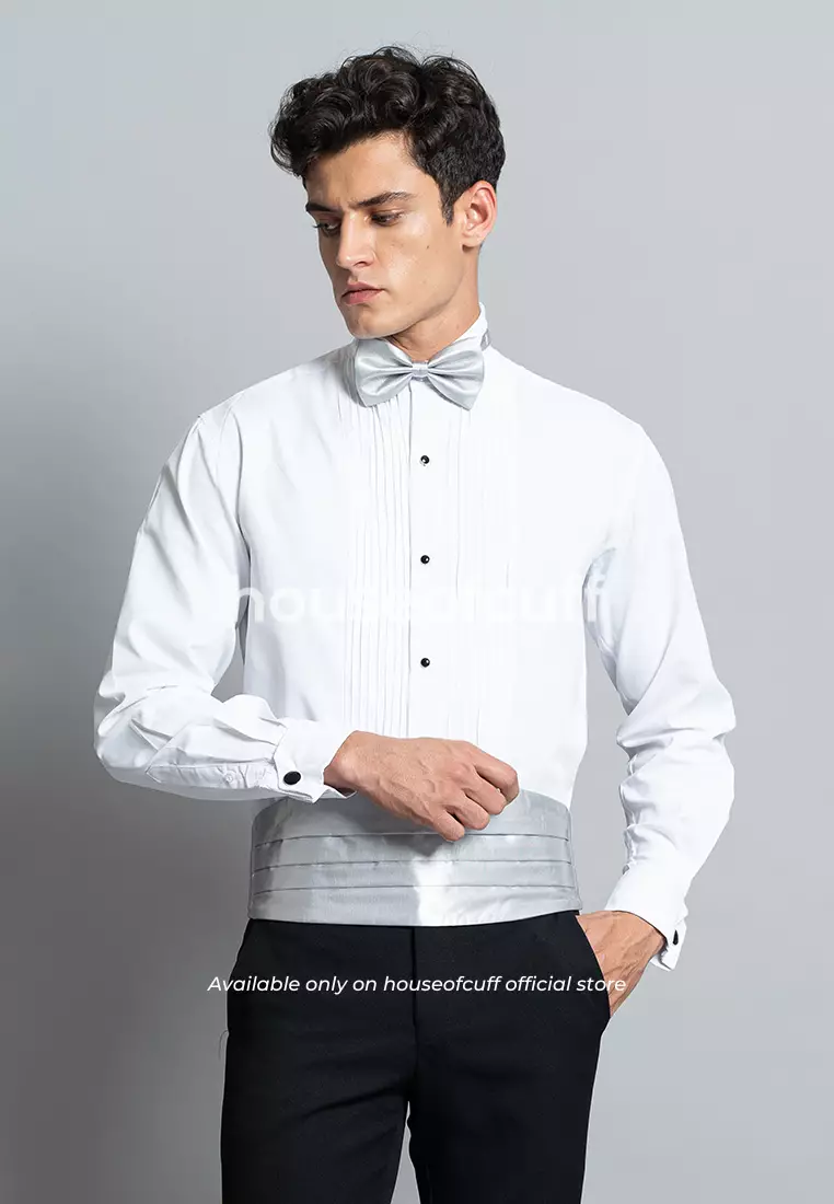 Suspender Gesper Belt Wedding Best Man Cummerbund Silver