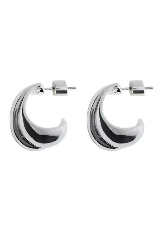 Intertwined Double Hoop Earrings
