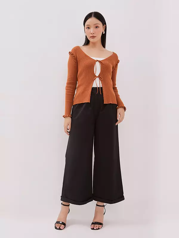 Minimal Tridda Cardigan Terracotta