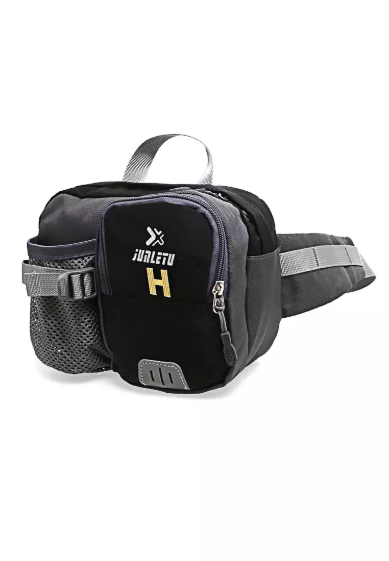 Noice Tas Pinggang Unisex Olahraga Lari Waterproof Running Sport Bag Casual Material Nylon ORIGINAL - Black